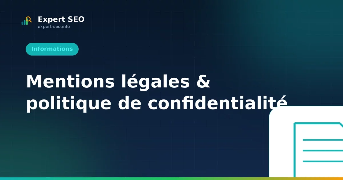 Mentions légales & politique de confidentialité
